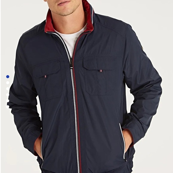 Navy Blue Reversible Men's Jacket - Picture 1 of 13